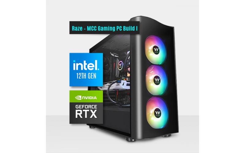 Raze – MCC Gaming PC Build I || I7-12700 – RTX™ 3060 TI OC EditionIntel CPU CoolerAsus PRIME B660-PLUS D4 MotherboardASUS GeForce RTX™ 3060 TI OC Edition 8GB GDDR6 Graphic CardFSP HYPER K 700W 80 plus Power SupplyThermalTake View 23 Tempered Glass ARGB Ga